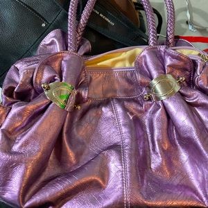 Purple shoulder bag